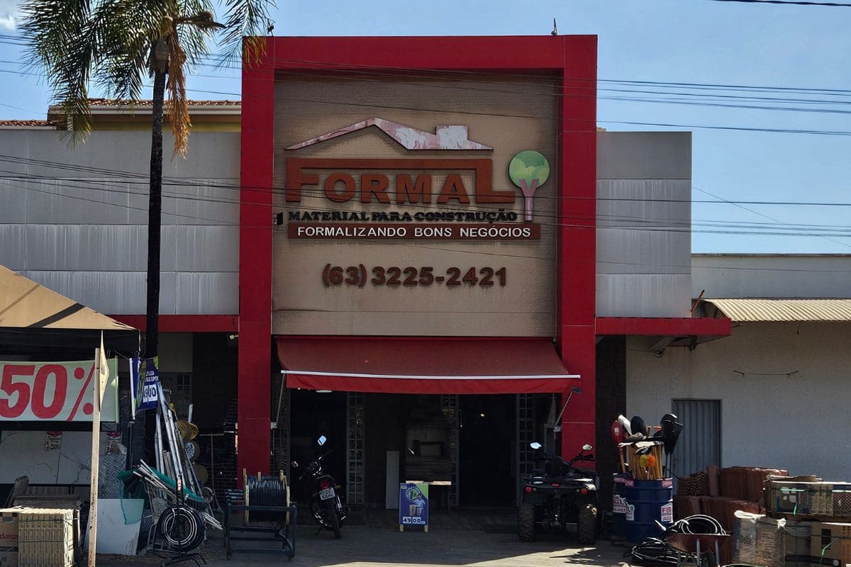 Fachada Loja Formal Material para Construção
