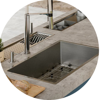 Pias e cubas para cozinha